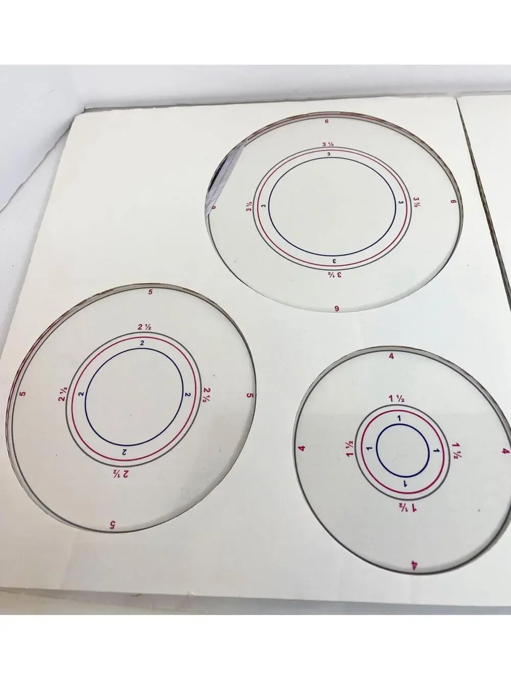 NEW Creative Memories Custom Cutting System 4 Oval & Circles Patterns Templates